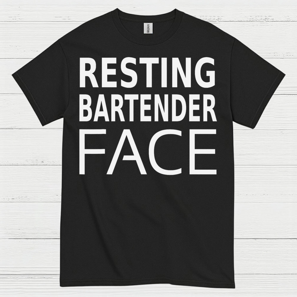 Resting Bartender Face Humor T Shirt