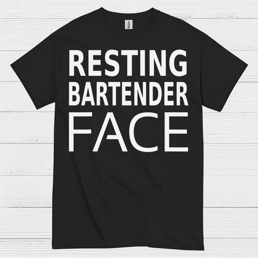 Resting Bartender Face Humor T Shirt
