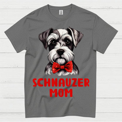 Schnauzer Mom Cute Dog Lover T Shirt