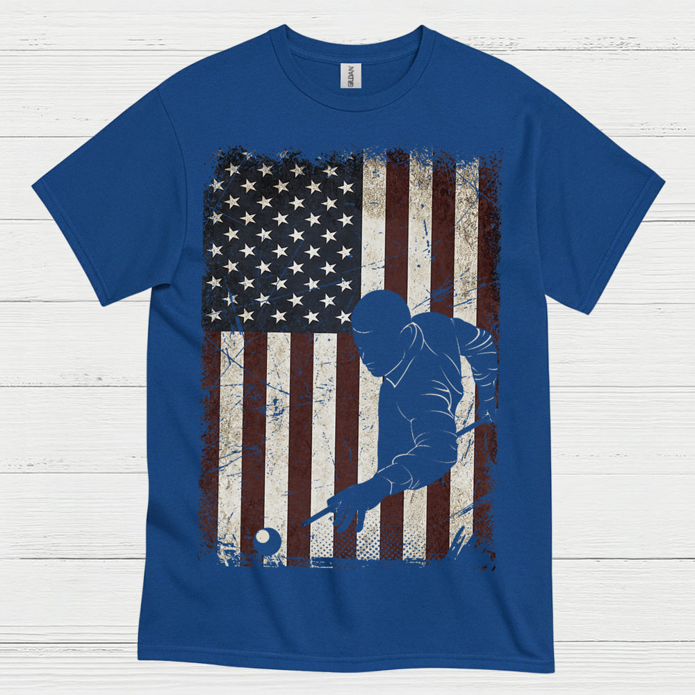 American Pool Player Patriotic T Shirt