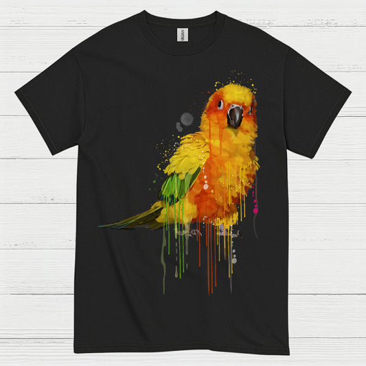 Colorful Parrot Watercolor Art T Shirt