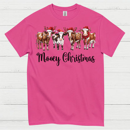 Mooey Christmas Cow T Shirt