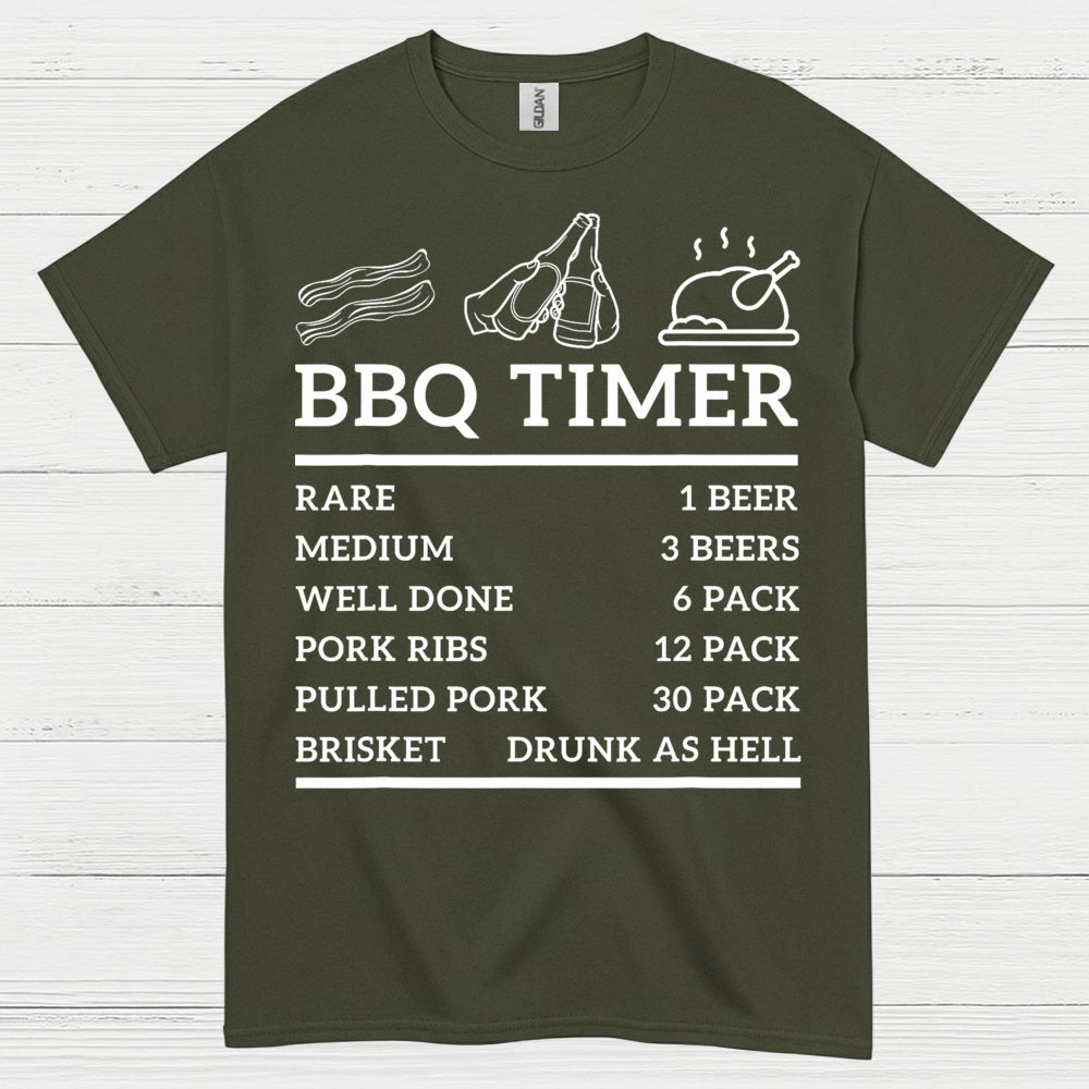 BBQ Timer Grilling T Shirt