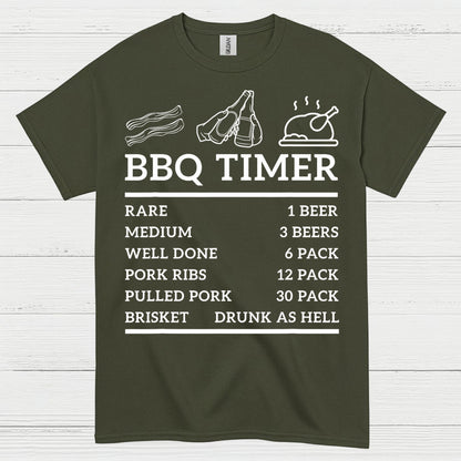 BBQ Timer Grilling T Shirt
