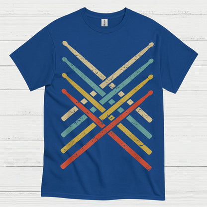 Retro Drum Sticks T Shirt