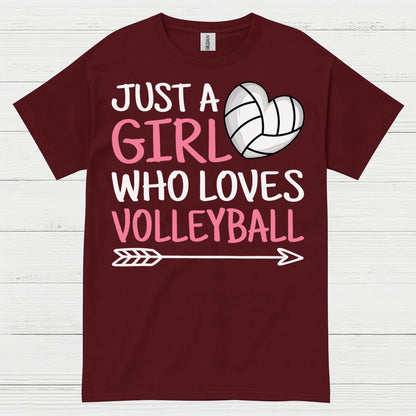 Just A Girl Who Loves Volleyball T Shirt