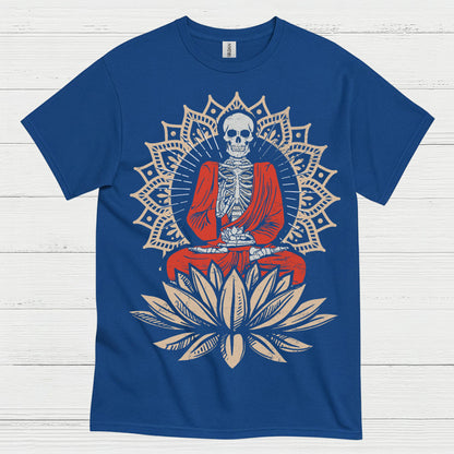 Skeleton Buddha Meditation Art T Shirt