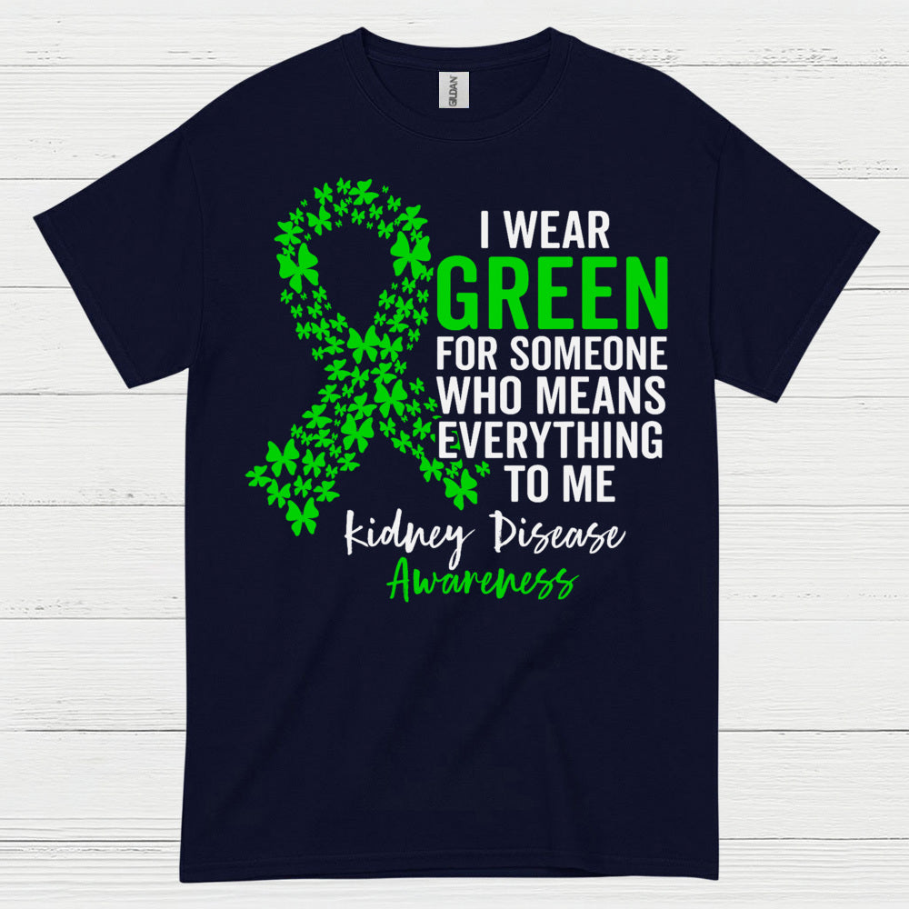 I Wear Green Kidney Awareness Support T Shirt