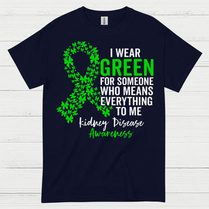 I Wear Green Kidney Awareness Support T Shirt