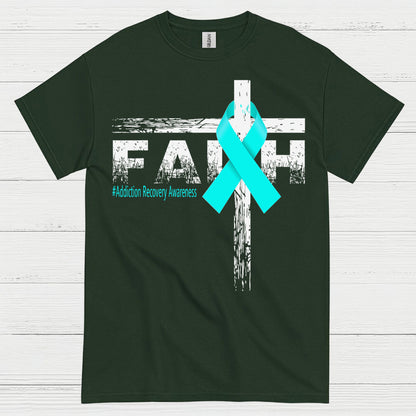 Faith Addiction Recovery Awareness T Shirt