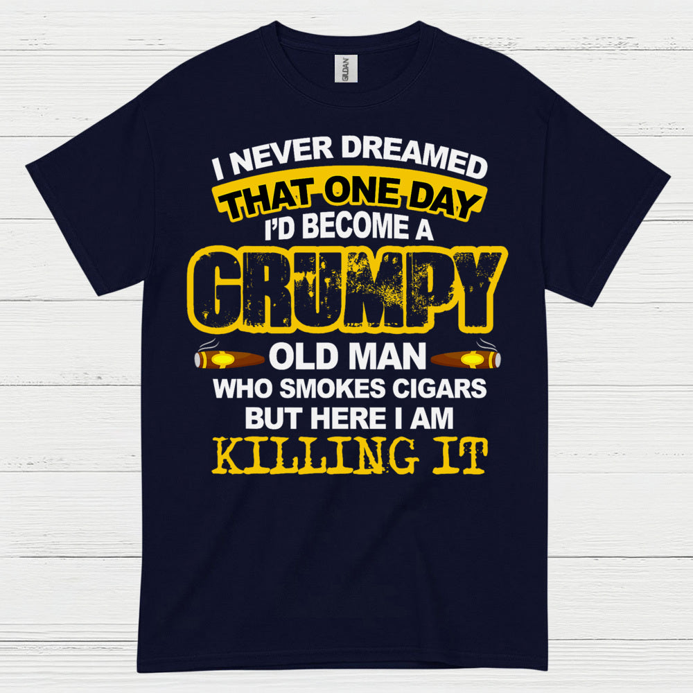 Grumpy Old Man Who Smokes Cigars T Shirt