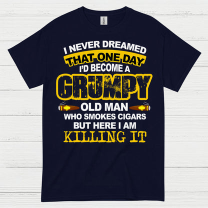 Grumpy Old Man Who Smokes Cigars T Shirt