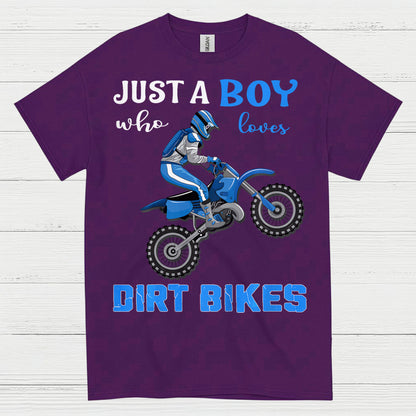 Just A Boy Who Loves Dirt Bikes T Shirt