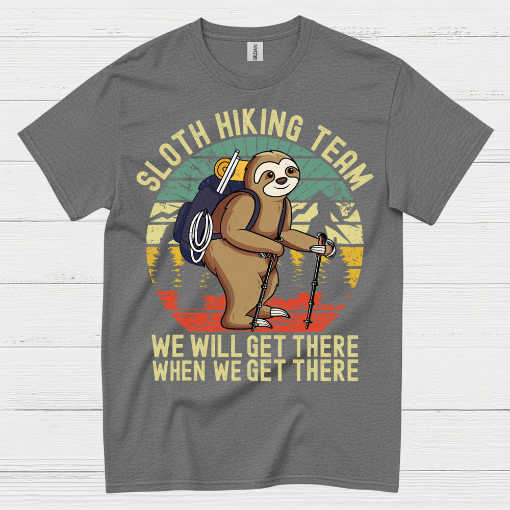 Sloth Hiking Team Funny Sloth T Shirt