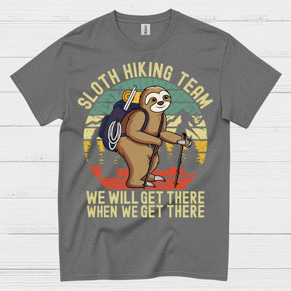 Sloth Hiking Team Funny Sloth T Shirt
