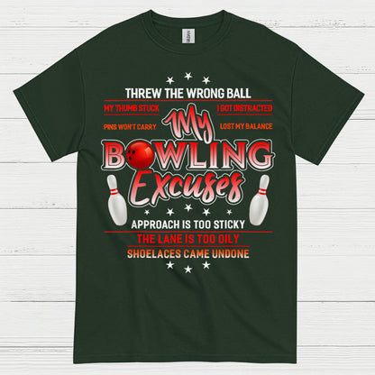 Bowling Spirit Minimal Artistic T Shirt