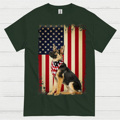 Patriotic German Shepherd T Shirt