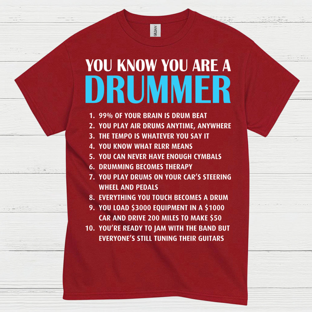 Living The Beat Drummer T Shirt