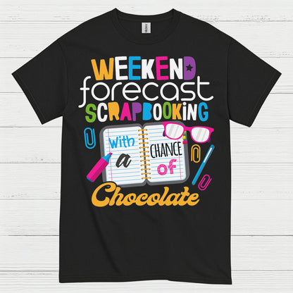 Weekend Forecast Crafting Scrapbooking T Shirt