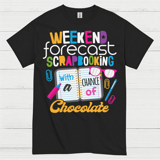 Weekend Forecast Crafting Scrapbooking T Shirt