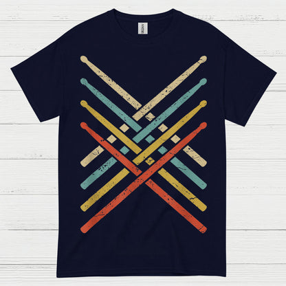 Retro Drum Sticks T Shirt