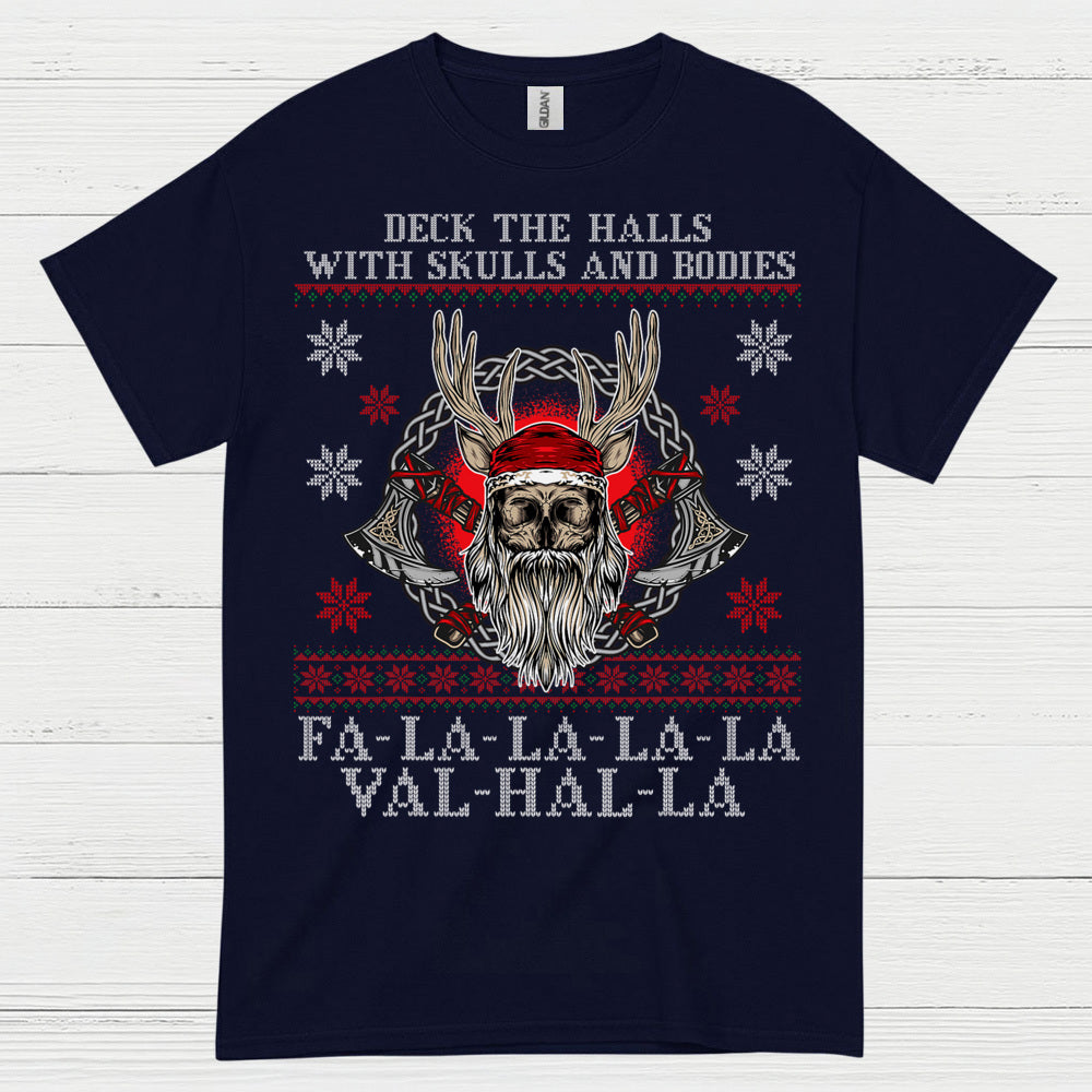 Valhalla Viking Christmas T Shirt