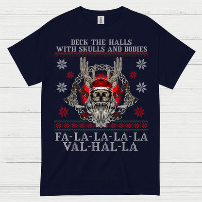 Valhalla Viking Christmas T Shirt
