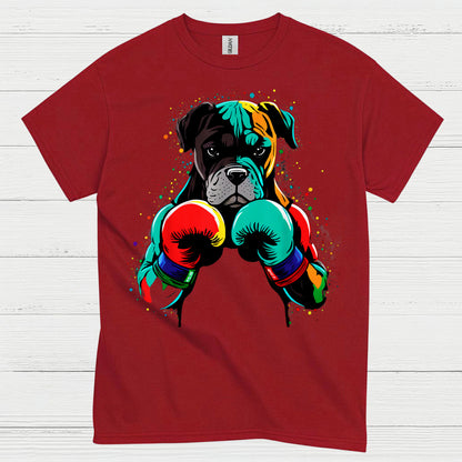 Boxer Boxing Gloves Art T Shirt