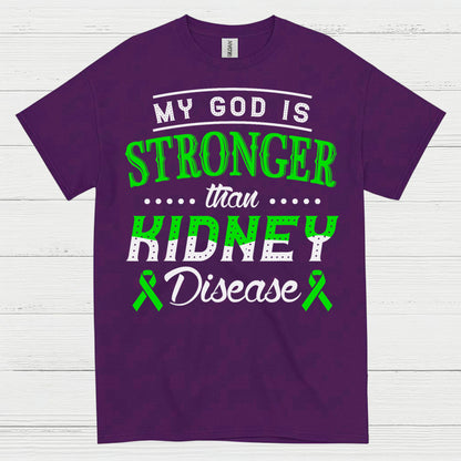 My God Is Stronger Faith Kidney Disease T Shirt