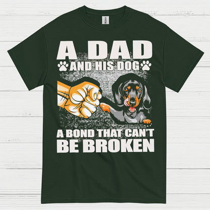 A Dad And His Dog A Bond That Cant Be Broken T Shirt