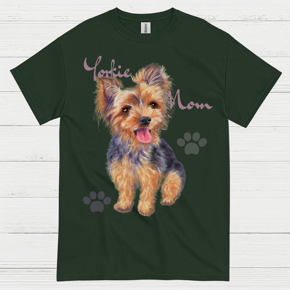 Cute Yorkie Mom Dog Lover T Shirt