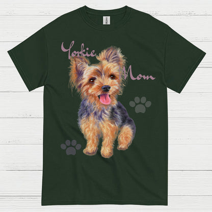 Cute Yorkie Mom Dog Lover T Shirt