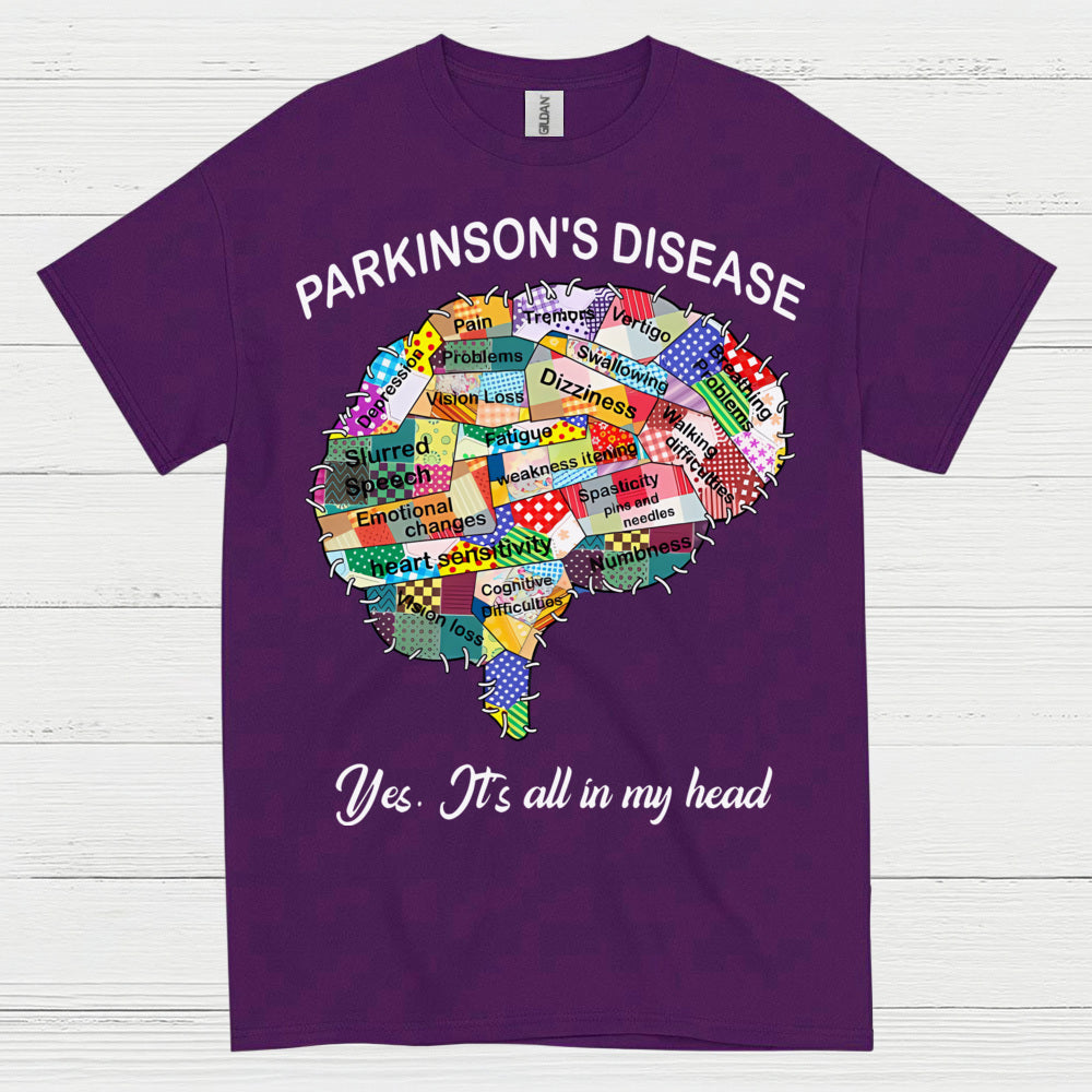 Parkinsons Its All In My Head T Shirt