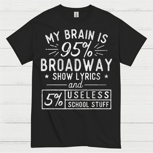 My Brain Is 95 Percent Broadway T Shirt