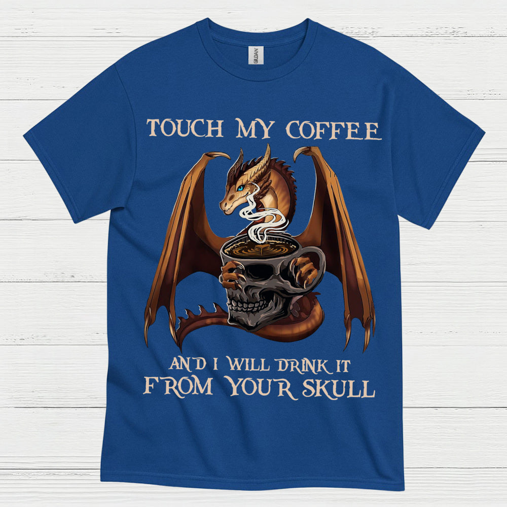 Dragon Coffee Skull T Shirt