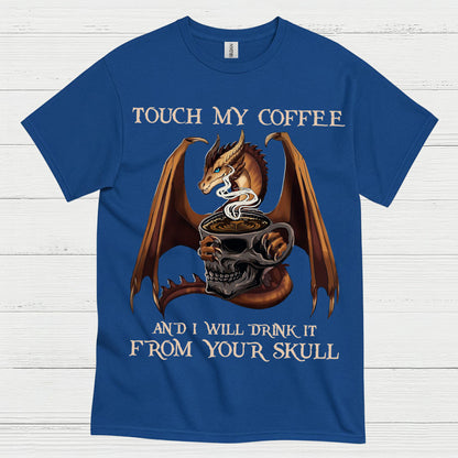 Dragon Coffee Skull T Shirt