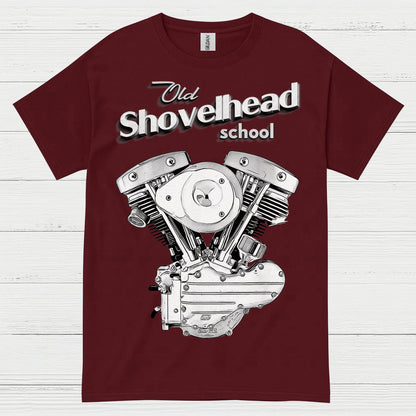 Old Shovelhead School Motorcycle T Shirt