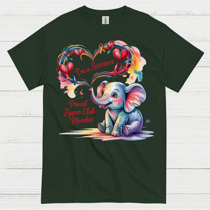 Proud Zipper Club Survivor T Shirt