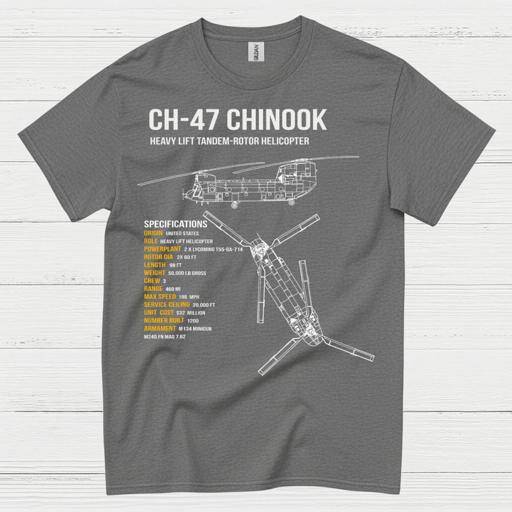 CH-47 Chinook Heavy Lift Aviation T Shirt