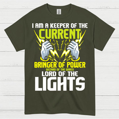 Keeper Of The Current Electrician T Shirt