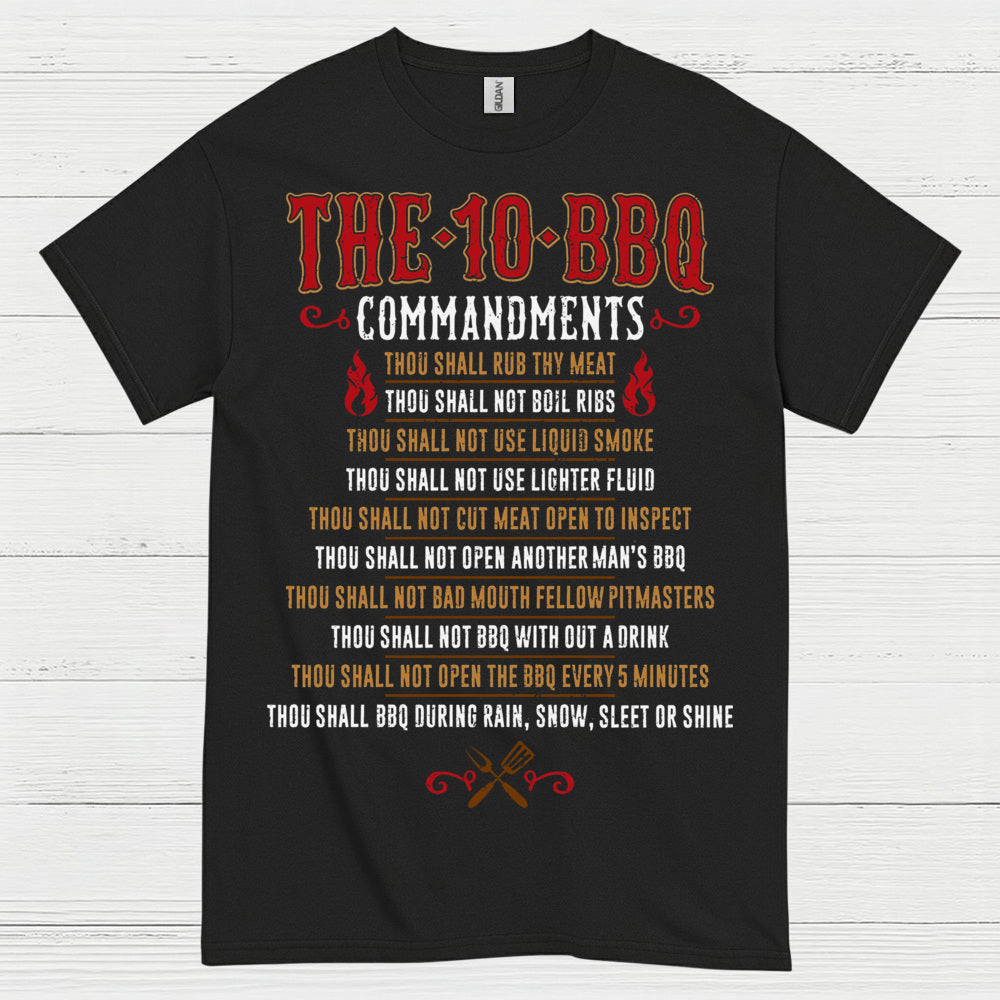 The 10 BBQ Commandments T Shirt