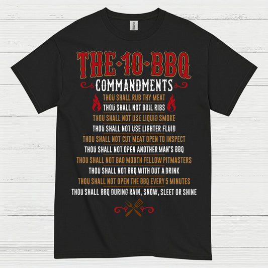 The 10 BBQ Commandments T Shirt
