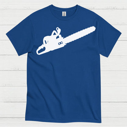 Minimal Chainsaw Silhouette T Shirt