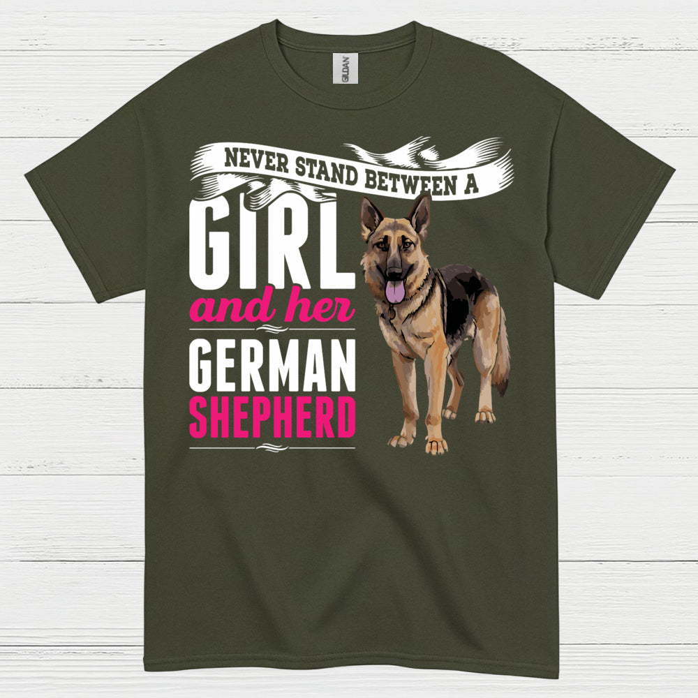 Girl And Her Shepherd T Shirt