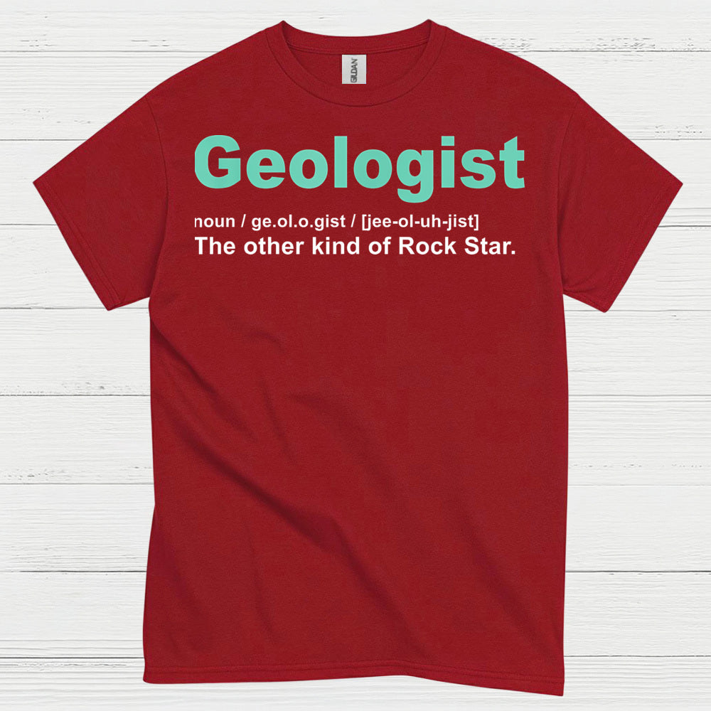 Geologist Rock Star Definition T Shirt