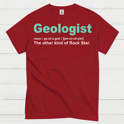 Geologist Rock Star Definition T Shirt