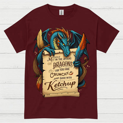 Crunchy With Ketchup Dragon T Shirt