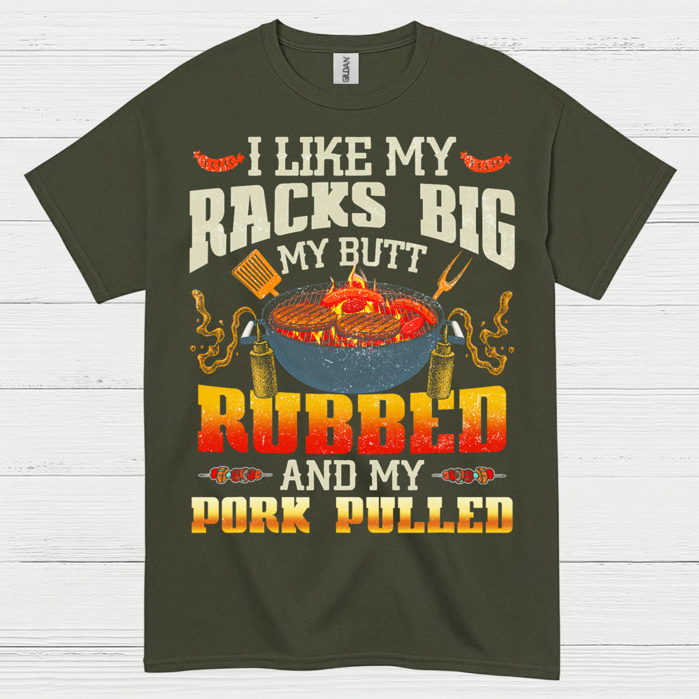 Big Racks And Pulled Pork BBQ T Shirt