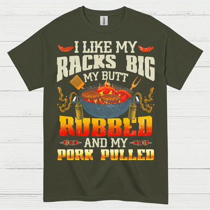 Big Racks And Pulled Pork BBQ T Shirt