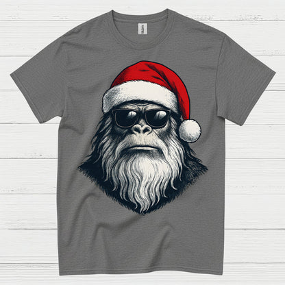 Santa Bigfoot Christmas T Shirt